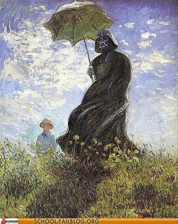 620x781 Funny Star Wars Pictures, Painting Of Darth Vadar - Funny Painting