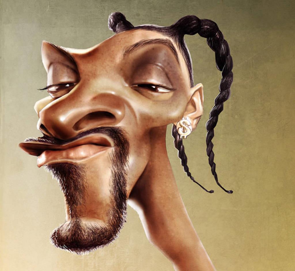 1024x940 Snoop Dog Funny Painting Art - Funny Painting