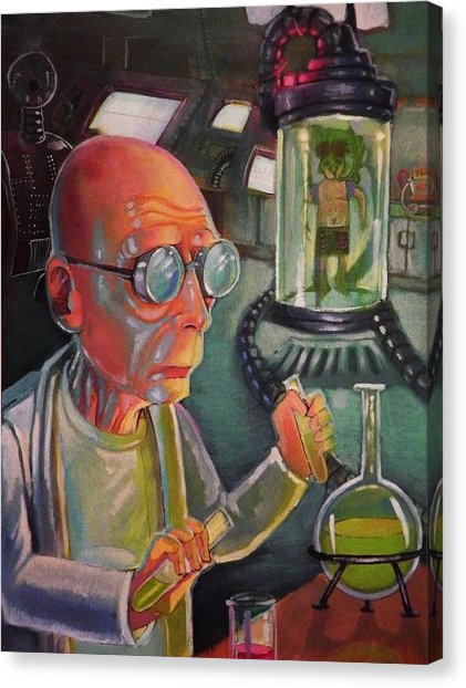 421x622 Futurama Canvas Prints Fine Art America - Futurama Fry Painting