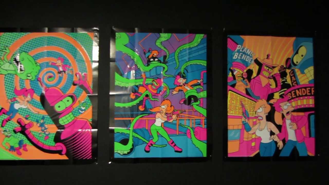 1280x720 Futurama Blacklight Posters - Futurama Painting