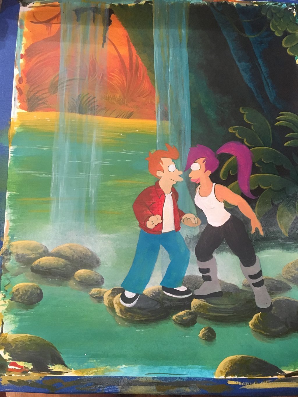 1024x1365 Futurama Wip Can You Feel By Polardogproductions - Futurama Painting