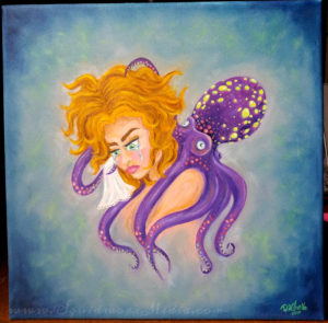 300x295 Futurama Oil Painting (Fan Art) Squidworx - Futurama Painting