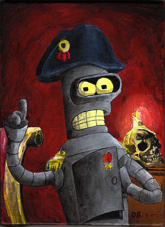 570x783 Fine Art Fridays .futurama Style. - Futurama Painting