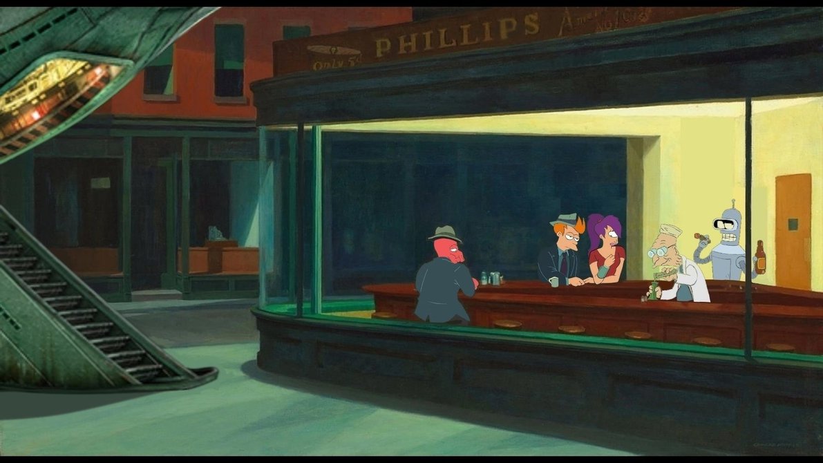 1191x670 Futurama - Futurama Painting