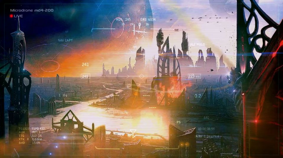 957x535 Future City Matte Painting - Future City Painting