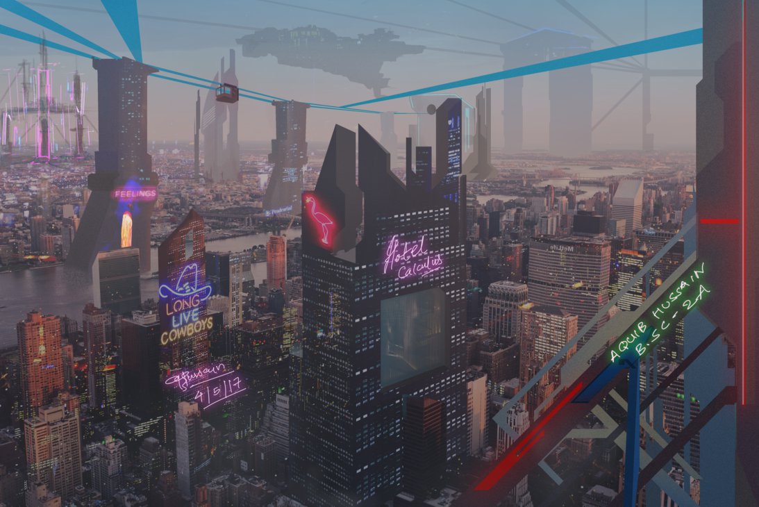 1093x730 Matte Painting Future City By Calculusarts1 - Future City Painting