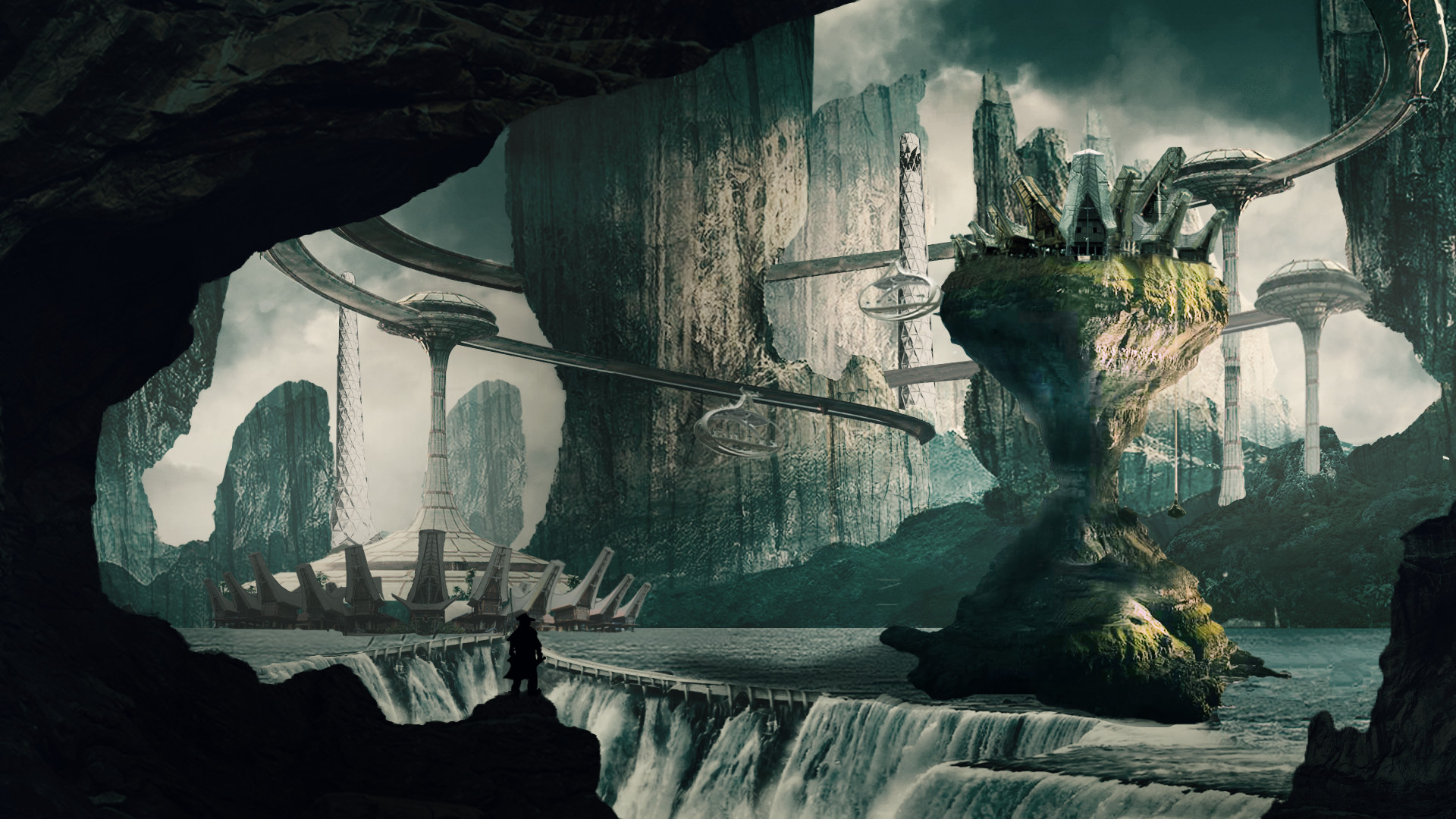 1920x1080 Naura Athaya - Future City Painting