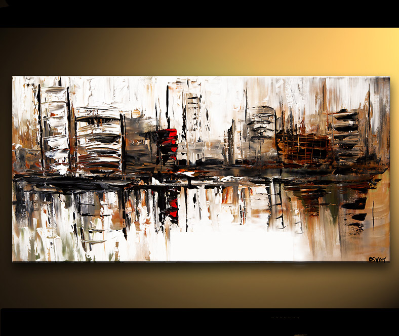788x664 Painting - Future City Painting