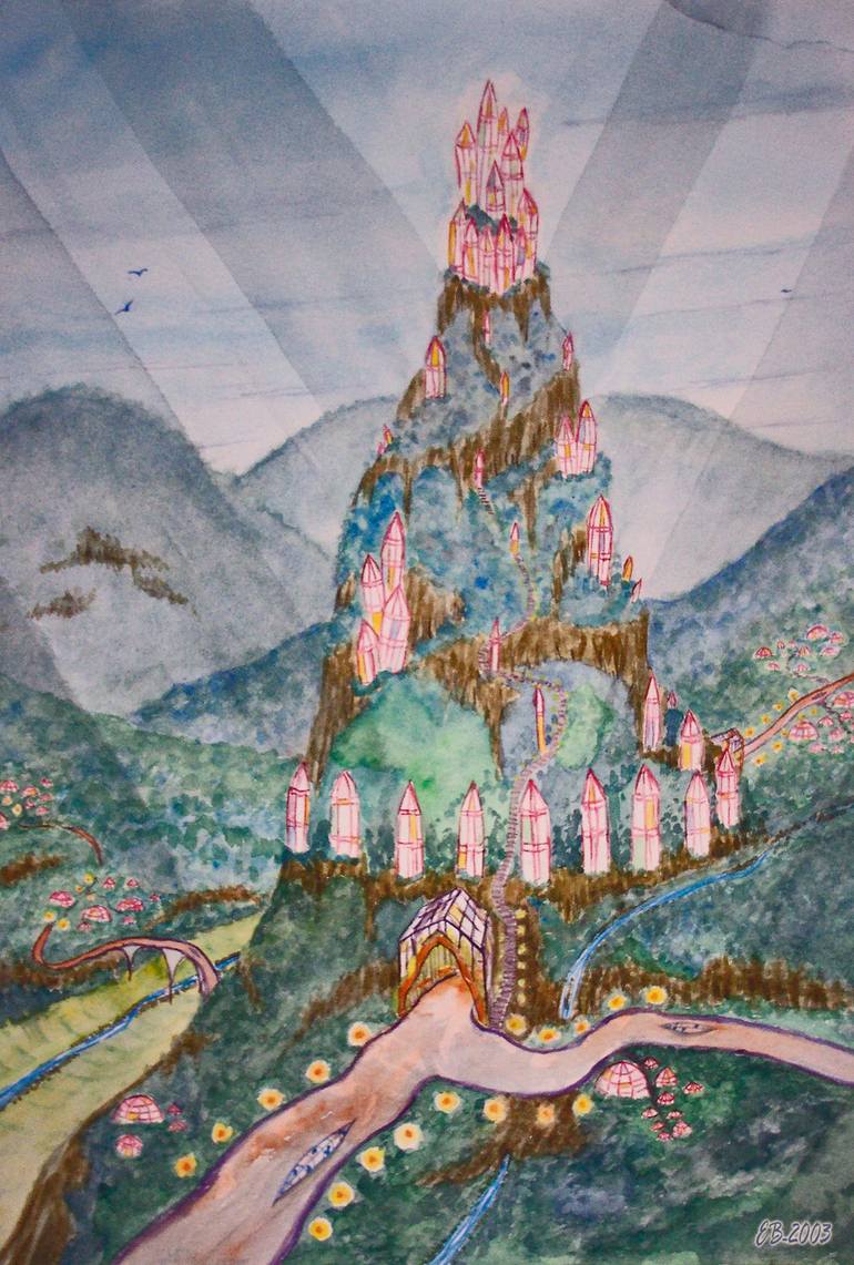 770x1141 Saatchi Art Future City Painting By Erika Bellander - Future City Painting