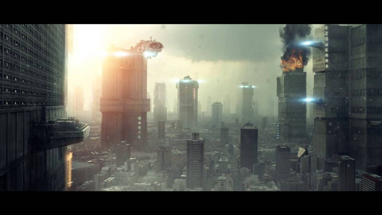 1280x720 After Effects Future City Matte Painting - Future City Painting