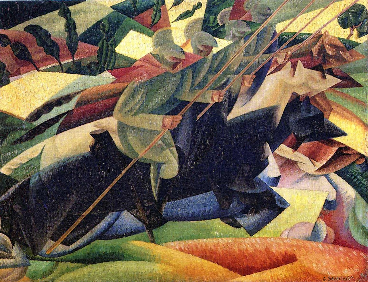 1280x983 Gino Severini Futurist Cubist Painter Tutt'Art@ Pittura - Futurist Painting