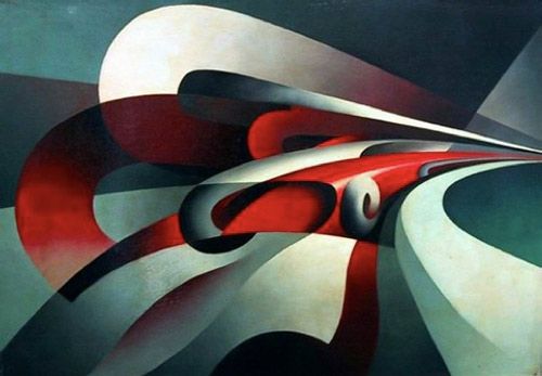 500x347 Futurist Painting Car - Futurist Painting