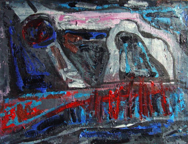 770x591 Saatchi Art Futuristic Landscape Painting By Gintaras - Futuristic Landscape Painting