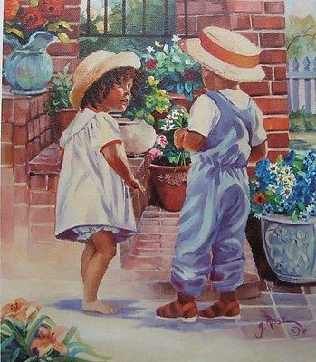 349x400 Lithograph On Canvas Collection On Ebay! - G Rose Painting