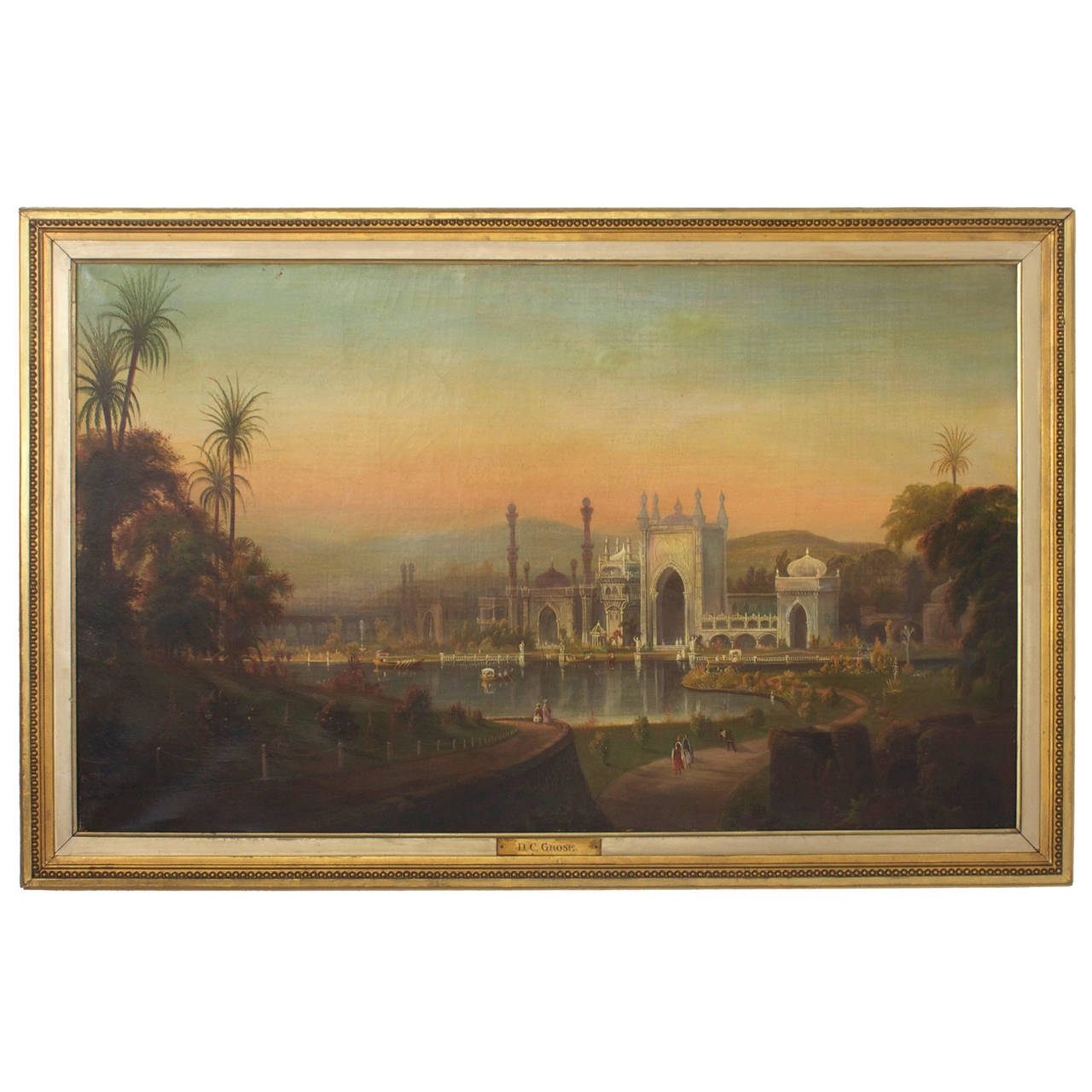 1280x1280 D.c. Grose Painting Of An Indian Scene - G Rose Painting