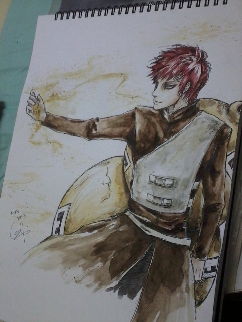 774x1032 Gaara Painted By Jiji970 - Gaara Painting
