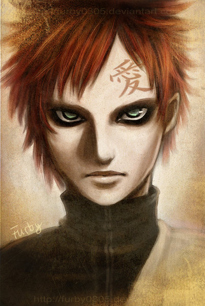 400x597 Gaara By Furby0305 - Gaara Painting