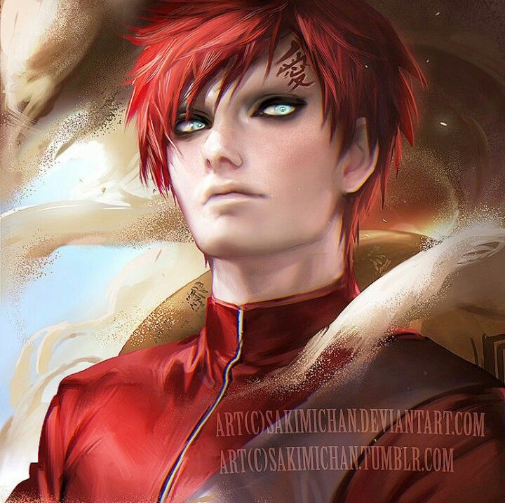 720x718 Gaara Painting By Sakimi.chan And I Love It Soooo Much - Gaara Painting