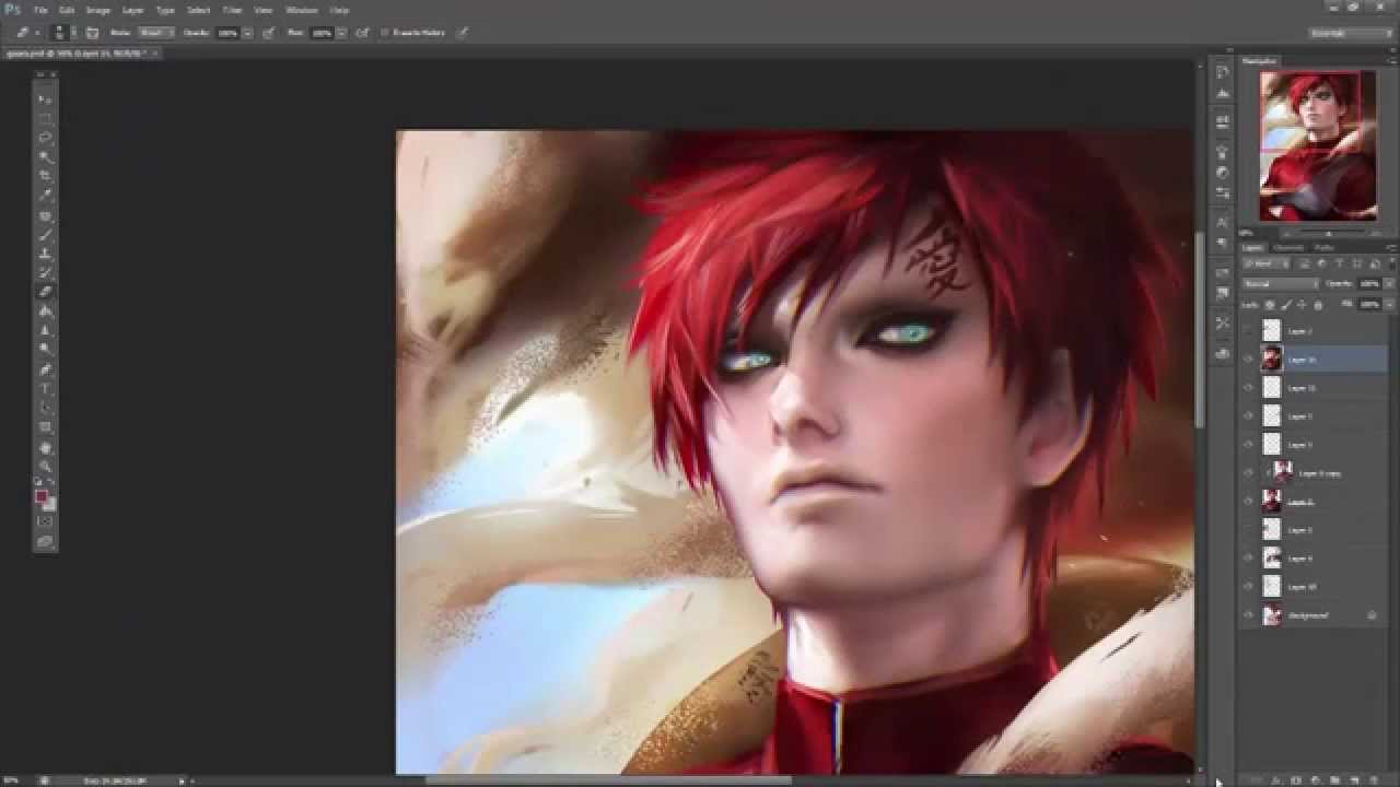 1280x720 Gaara Preview - Gaara Painting
