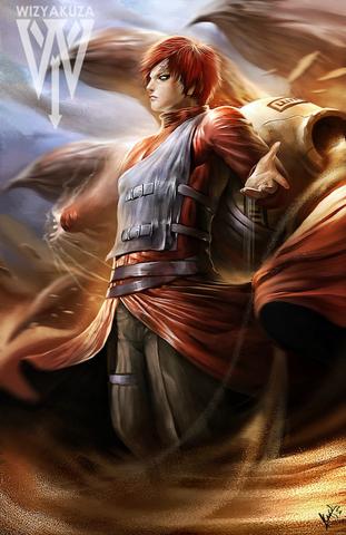 311x480 Products Tagged Naruto - Gaara Painting
