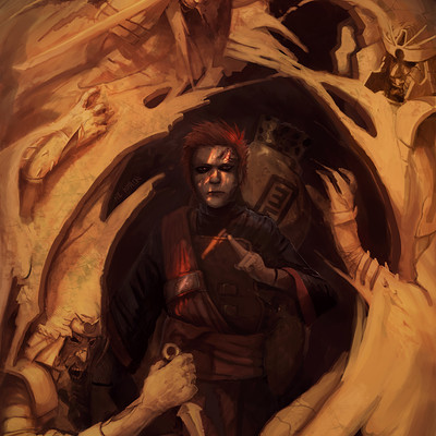 400x400 Search - Gaara Painting