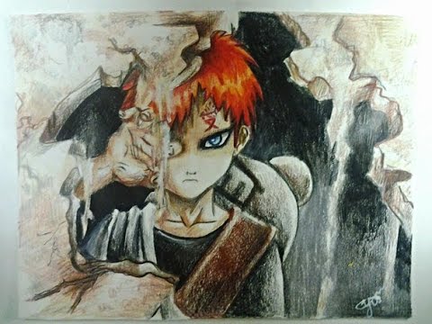 480x360 Speed Drawing - Gaara Painting