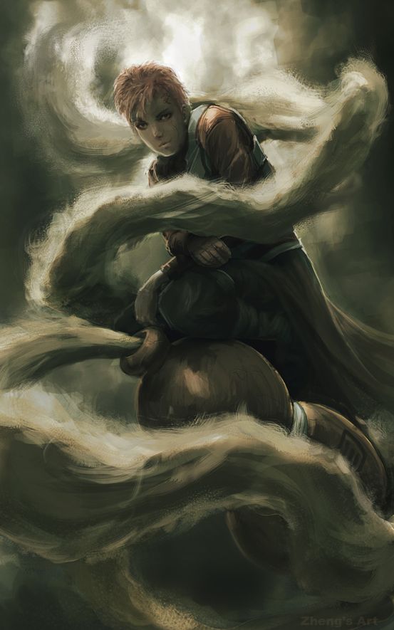 553x885 Naruto Fan Art Naruto Fan Art Gaara Speedy By Kerko - Gaara Painting