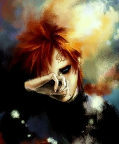 413x498 Gaara Mysterious I Love It!! Autor Vanessa - Gaara Painting