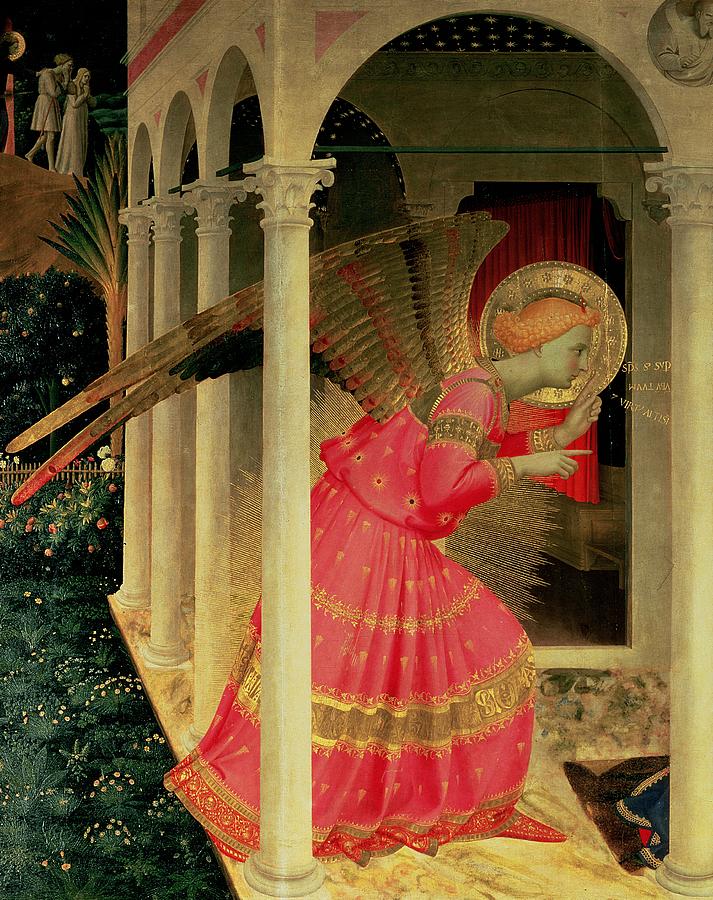 713x900 Detail From The Annunciation Showing The Angel Gabriel Painting By - Gabriel Painting