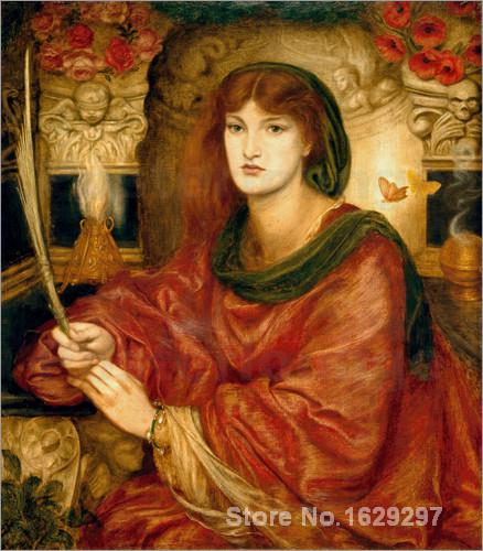 438x500 Famous Dante Gabriel Rossetti Painting Sibylla Palmifera Hand - Gabriel Painting