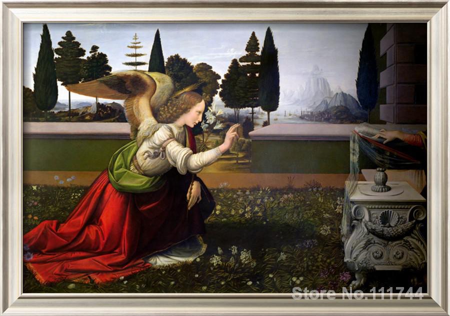 900x633 Famous Art Angel Gabriel From The Annunciation Detail Leonardo Da - Gabriel Painting