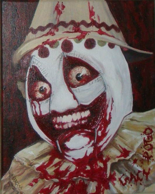 531x666 John Wayne Gacy Pogo The Clown Zombie By Fecalgraffiti - Gacy Painting