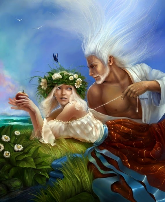 570x697 Greek Mythology Castration Of Uranus - Gaea Painting