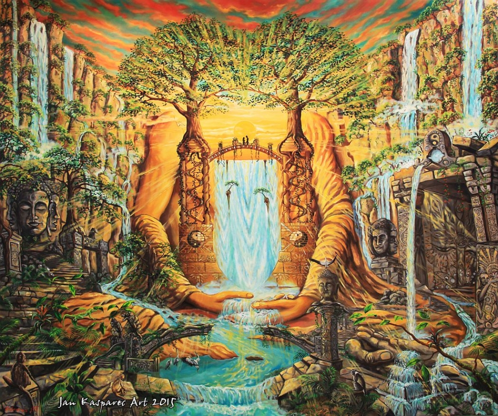 1000x836 Gaia Reborn - Gaia Painting