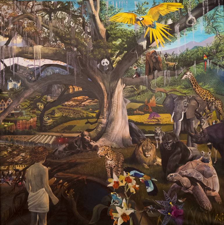 770x771 Saatchi Art Gaia Painting By Katie Buckett - Gaia Painting