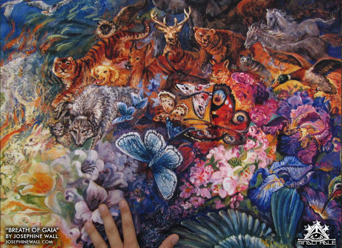 1104x800 Breath Of Gaia Fleece Blanket Mindcradle - Gaia Painting