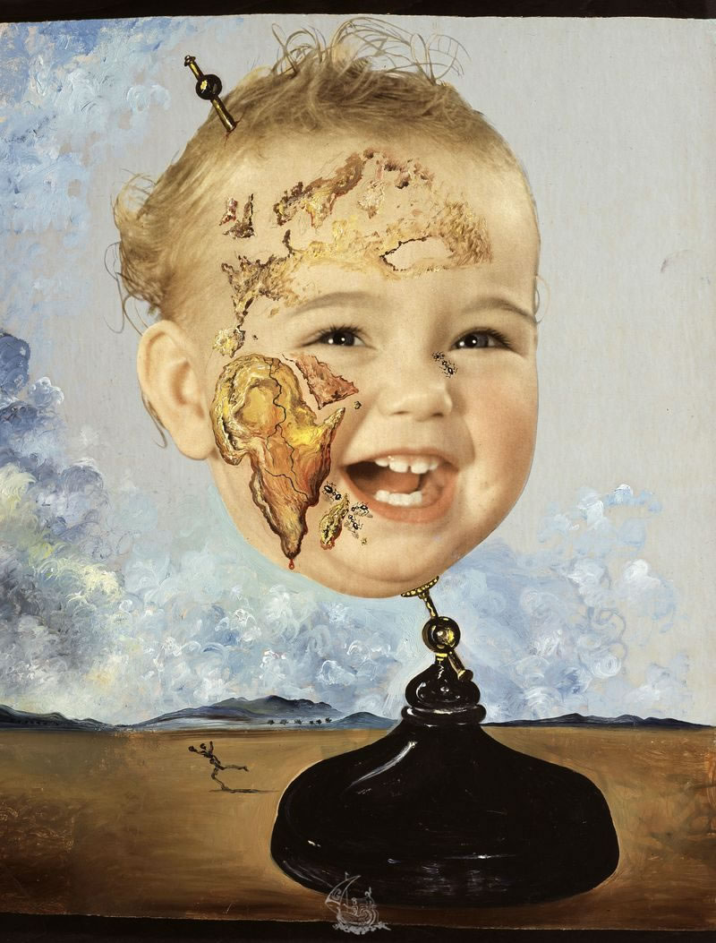 800x1053 Baby Map Of The World Catalogue Of Paintings Gala - Gala Dali Painting