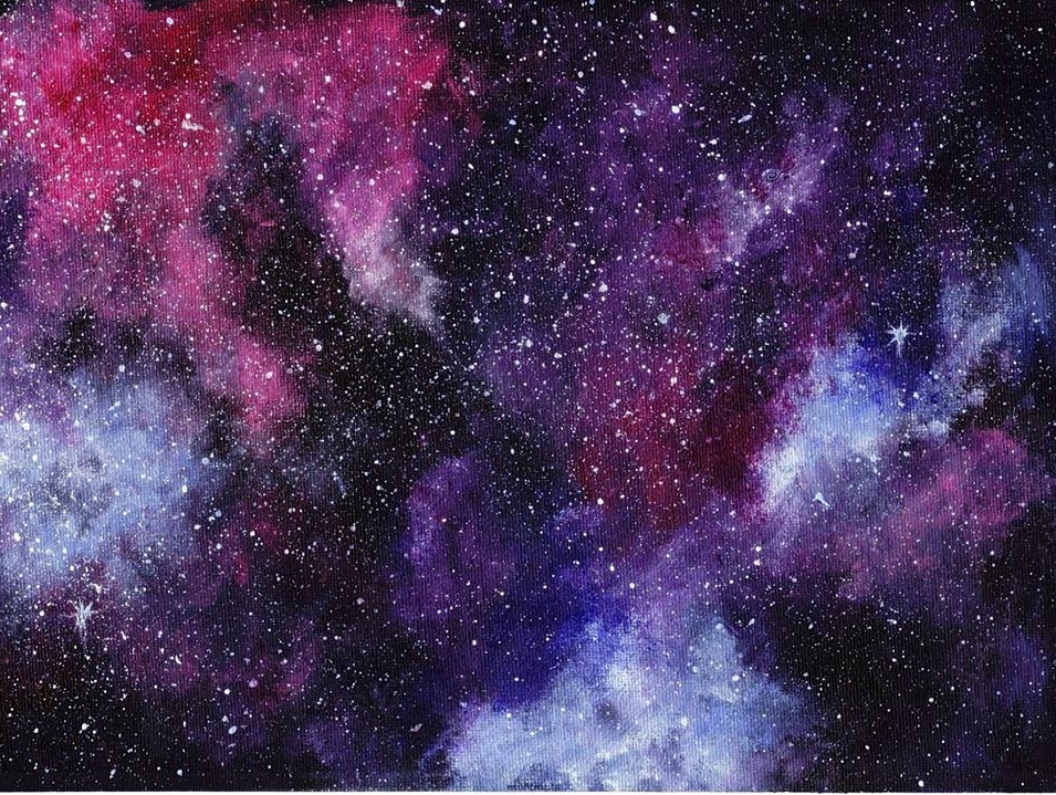 955x719 Galaxy Painting By Rubyartstyle - Galaxy Acrylic Painting