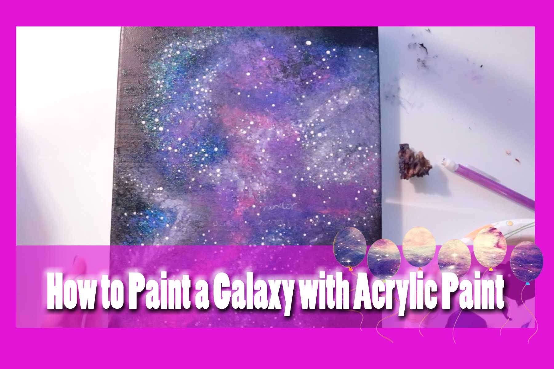 1800x1200 How To Paint A Galaxy With Acrylic Paint - Galaxy Acrylic Painting