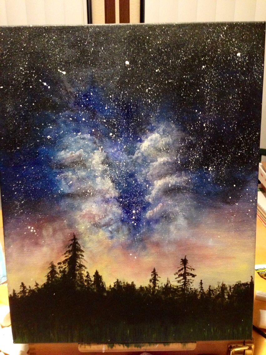 852x1136 Original Acrylic Galaxy Painting Painted By Dfletcher89 Follow Me - Galaxy Acrylic Painting