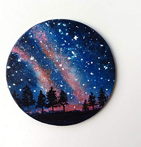480x500 Galaxy Magnet, Galaxy Art, Night Sky Painting - Galaxy Art Painting