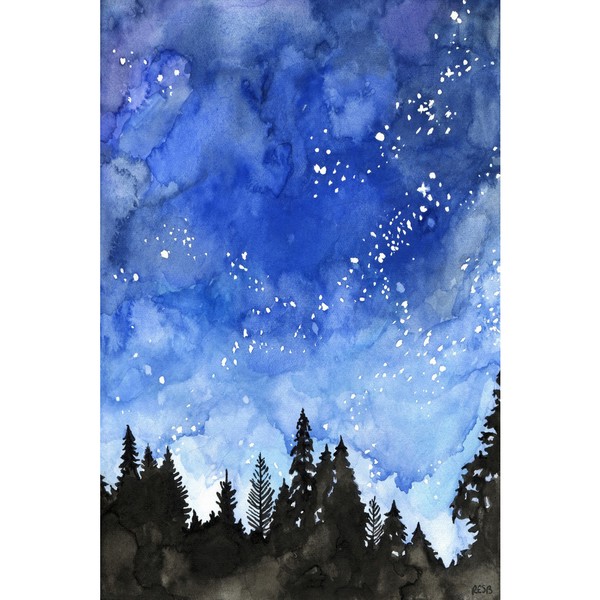 600x600 Shop Marmont Hill - Galaxy Canvas Painting