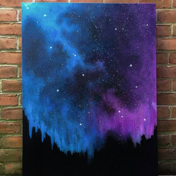 570x570 Add Color To Your Home With 15 Beautiful Canvas Painting Ideas - Galaxy Canvas Painting