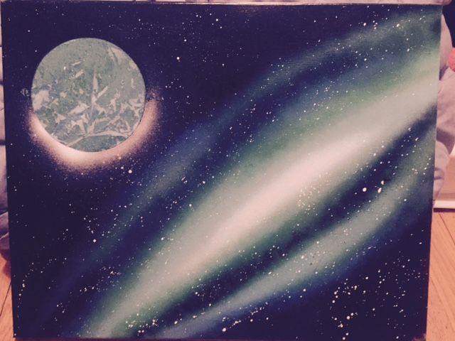 640x480 Galaxy Spray Paint Art 4 Steps (With Pictures) - Galaxy Painting