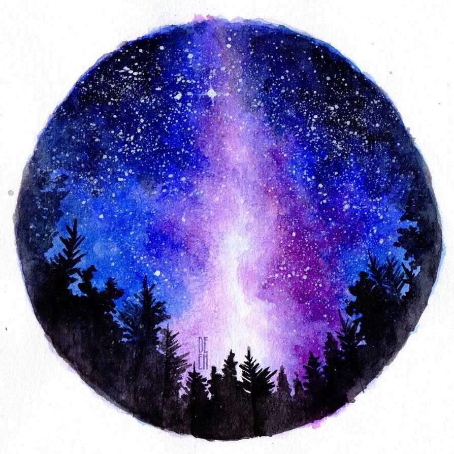 894x894 This Will Be A Simple Tutorial On Making Your Own Galaxy Or Starry - Galaxy Painting