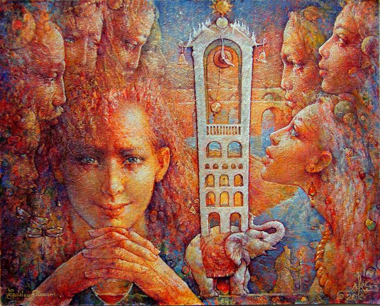 770x621 Saatchi Art Galileo Iterum Painting By Valeriy Kot - Galileo Painting