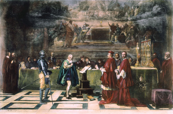 600x396 Galileo Galilei (1564 1642). Galileo Before The Holy Office - Galileo Painting