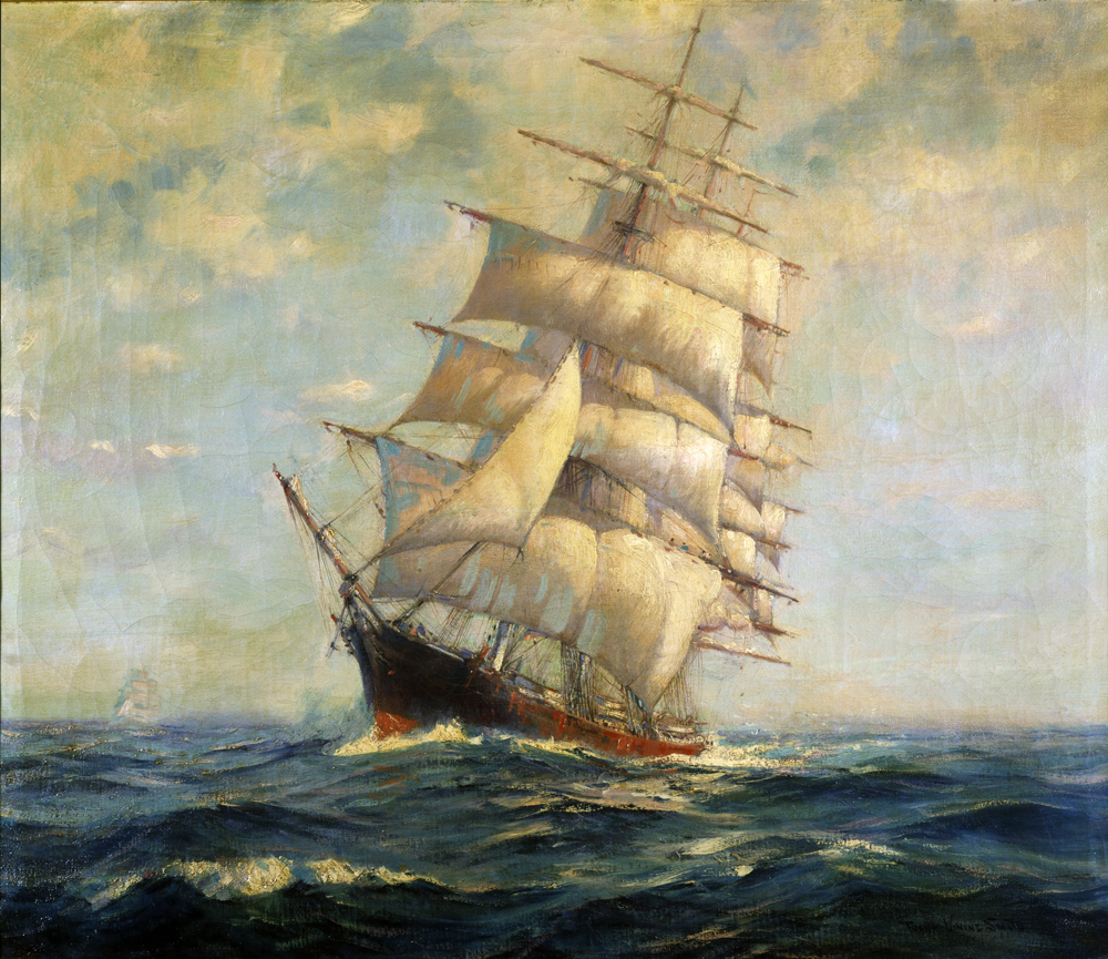 1000x865 Image - Galleon Painting