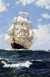 170x262 Galleon Painting, Aunknown Artist Paintings Reproduction, We Never - Galleon Painting