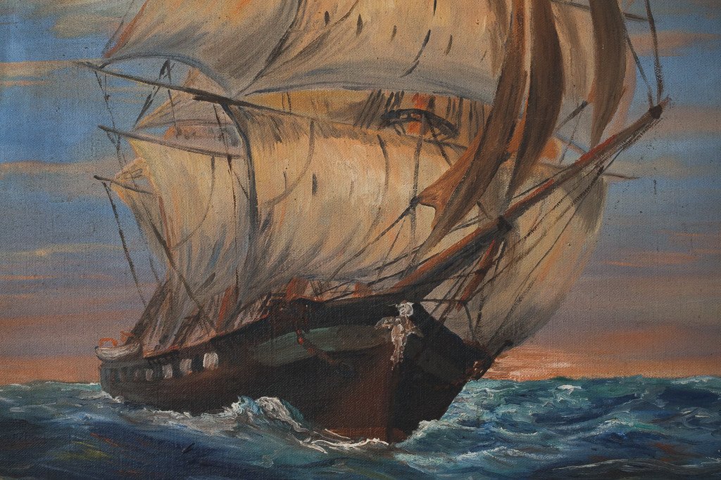 1024x683 Ship Painting - Galleon Ship Painting